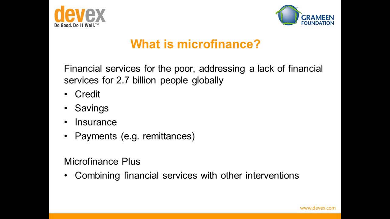 Ask the Grameen Foundation: International careers in microfinance