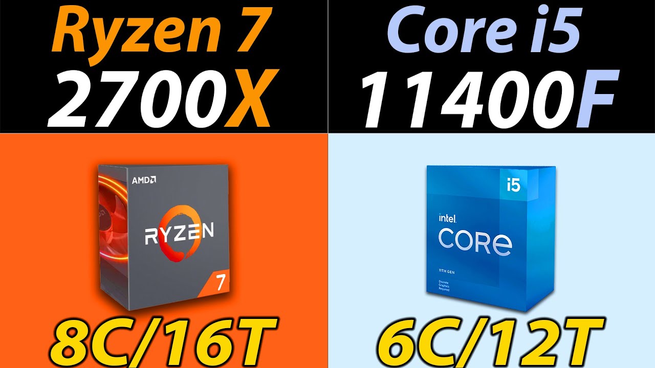 Ryzen 7 2700X Vs. i5-11400F | RTX 3080 and RTX 3060 | How Much Performance Difference?