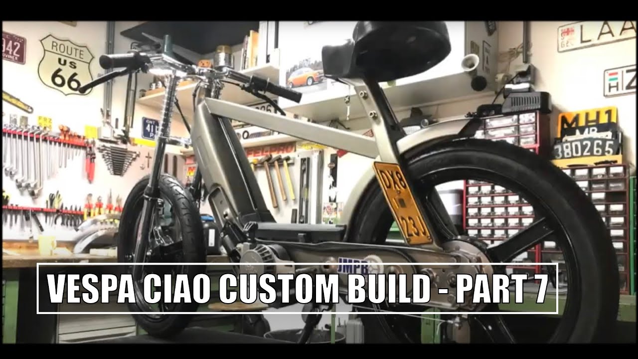 Vespa Ciao Custom Build - Part 7 - An Overview Of The Finished Project ! 👍