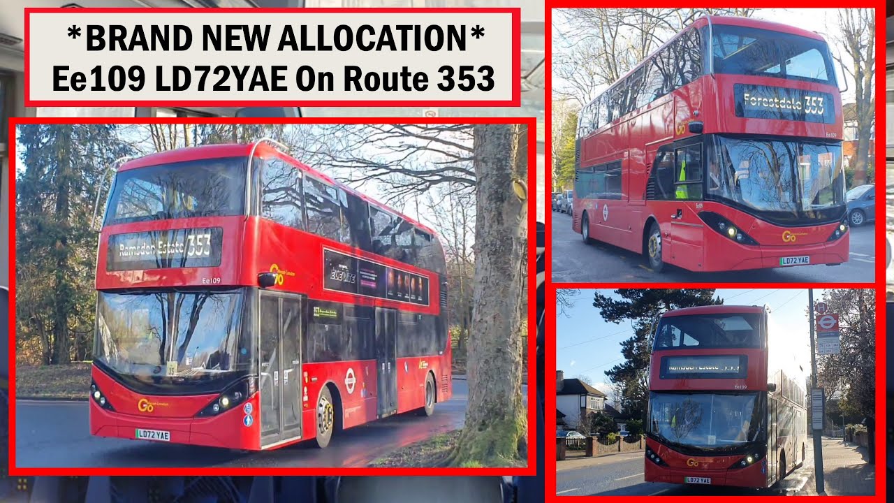 *BRAND NEW ALLOCATION* Ee109 LD72YAE On Route 353 ( E400 EV Observations ) 1440p 60fps