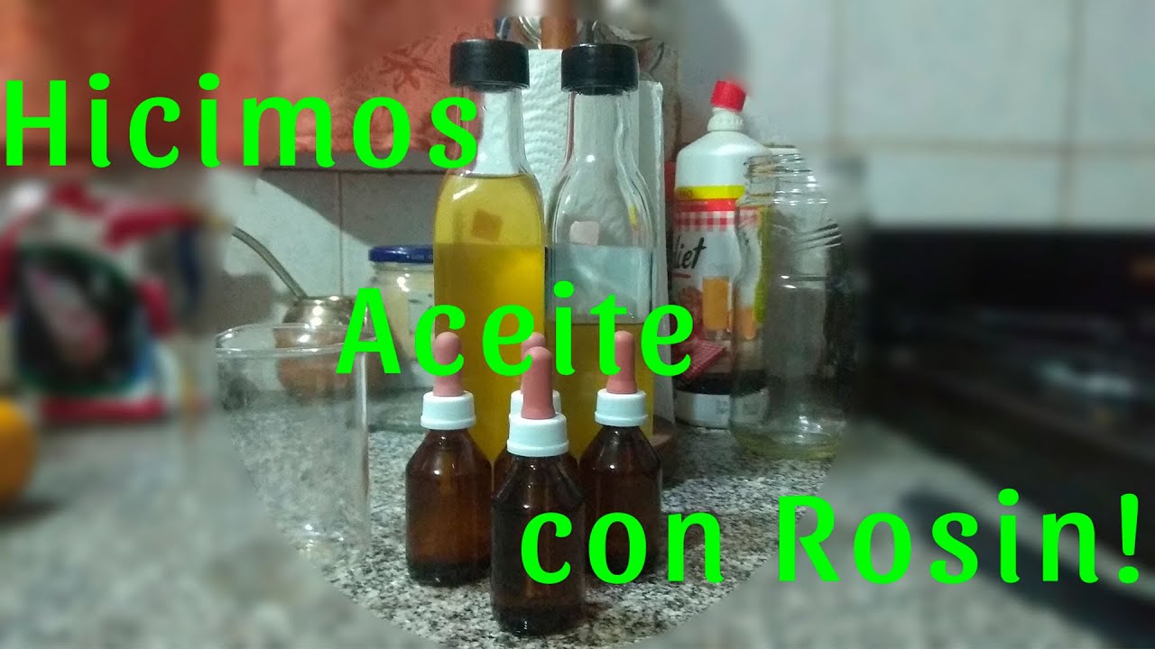 Te ense&ntilde;amos a hacer Aceite Medicinal con Rosin