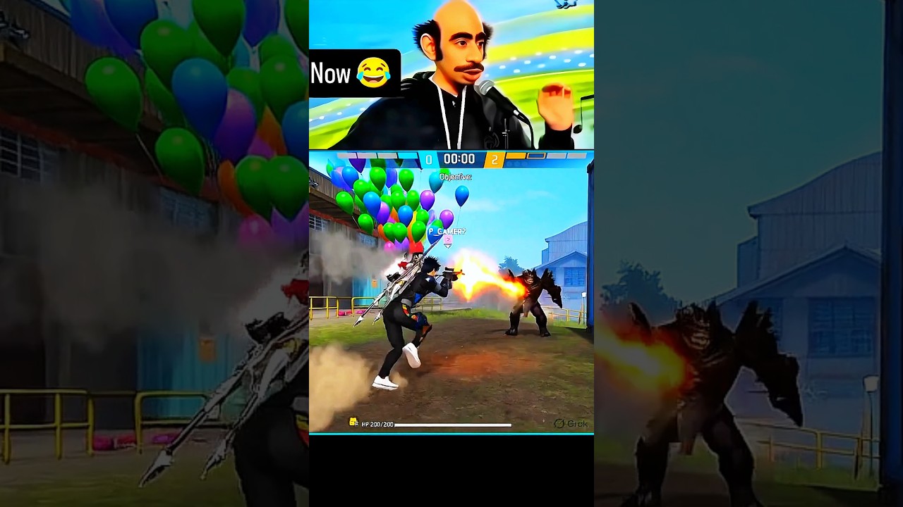 Free Fire Epic Monster Battle 😱 Pro Gamer Fight #freefire #shortvideo #funny