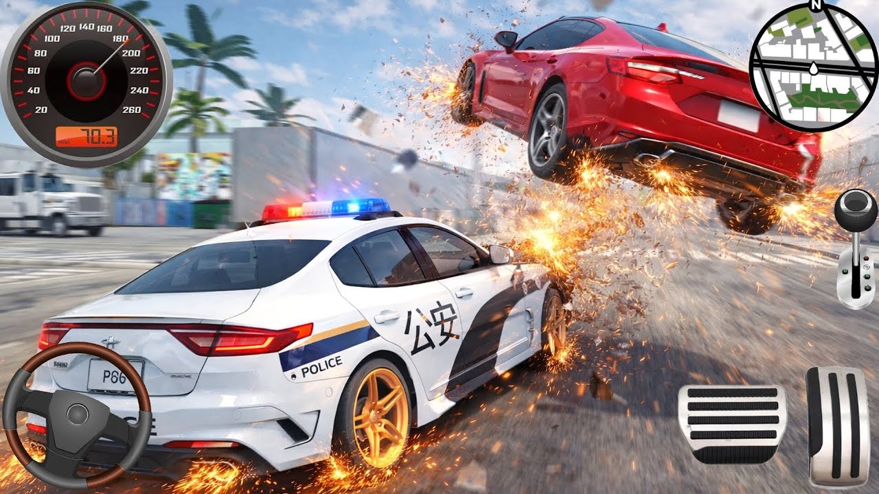Police Car vs Traffic – Crazy High Speed Chase | Gameplay #778