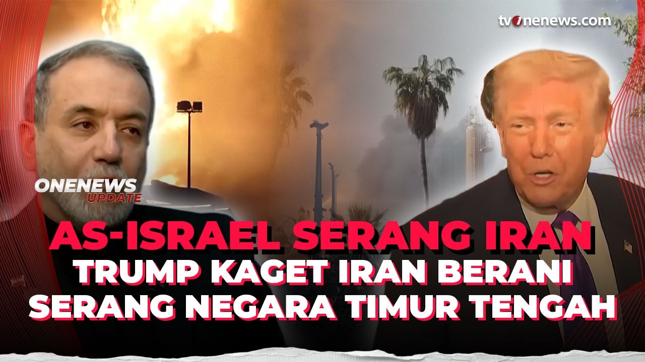 Trump Akui Terkejut Iran Berani Serang Negara Timur Tengah | OneNews Update