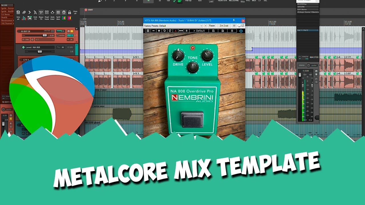 Reaper Daw Mix Template (Metalcore)
