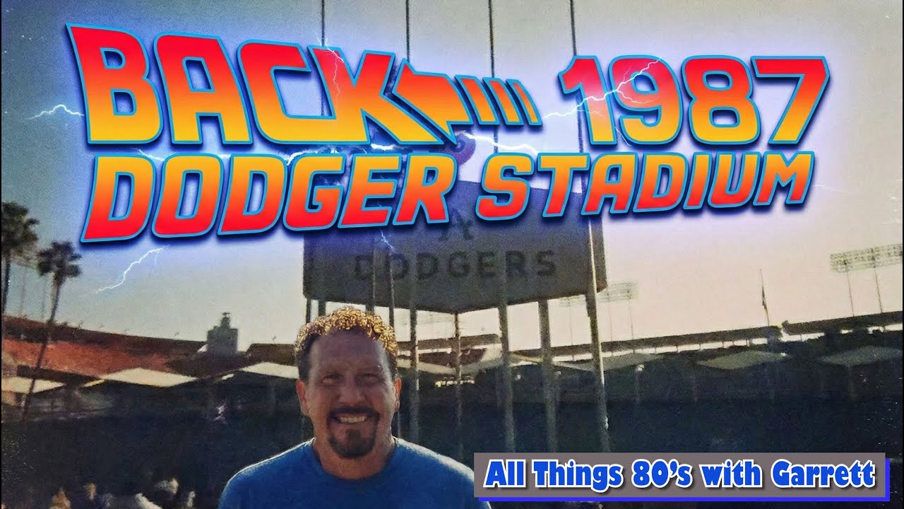 Back to 1987 Dodger Stadium (2025 meets 1987). The Back to the Future connection! #ladodgers