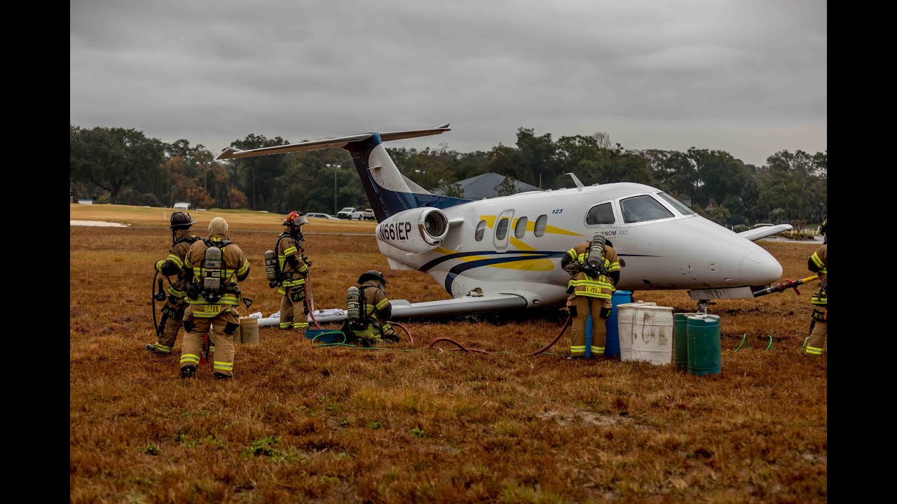 Jacksonville Fire Rescue Department Hazmat responds to plane crash