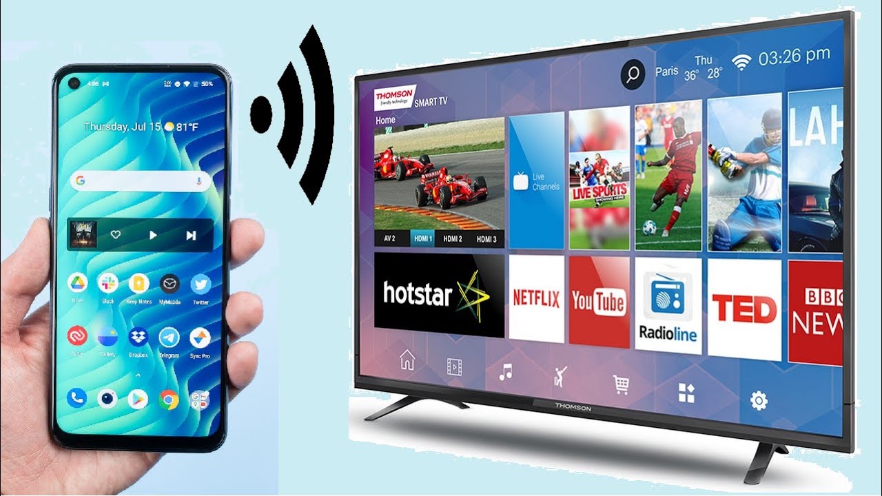 Comment partager les données mobiles d'un téléphone avec une télévision Smart