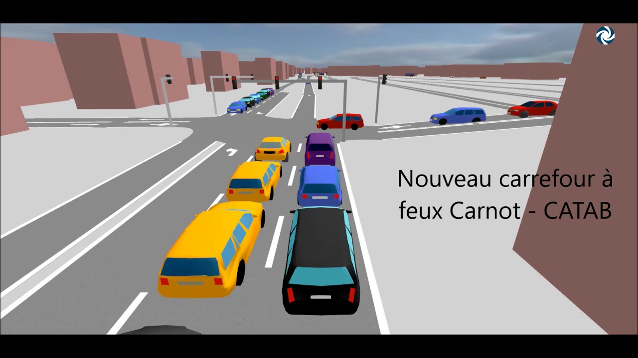 Passage à niveau de Nemours - Itinéraire de l’Avenue Carnot vers Rue Foljuif
