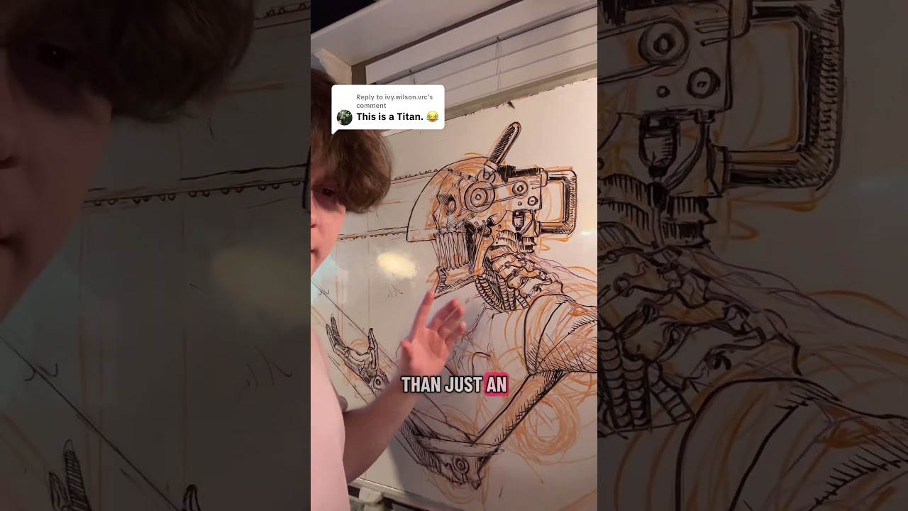 Реалистичная анатомия человека-бензопилы #fyp #art #drawing #csm #chainsawman