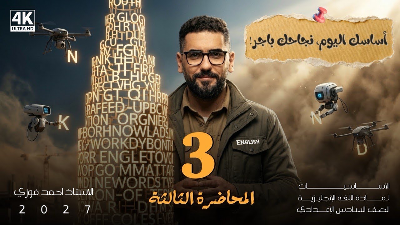 اساسيات 3 / المقبلين من الخامس الى السادس  || اضافة ing + ed + s ||