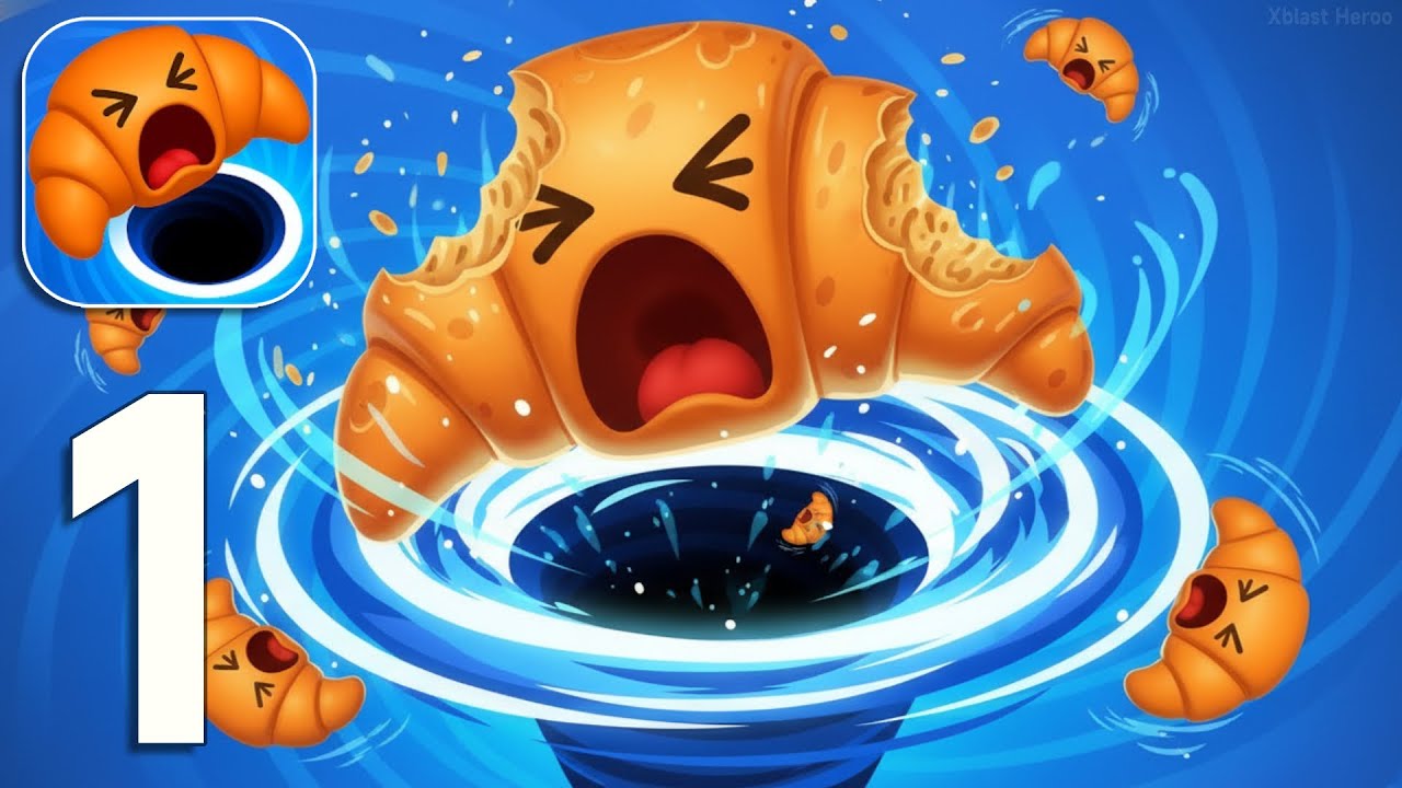 Jelly Hole: Roll & Eat Pals -Gameplay Walkthrough Part 1 -swallow that fruit! Gameplay(Android, iOS)