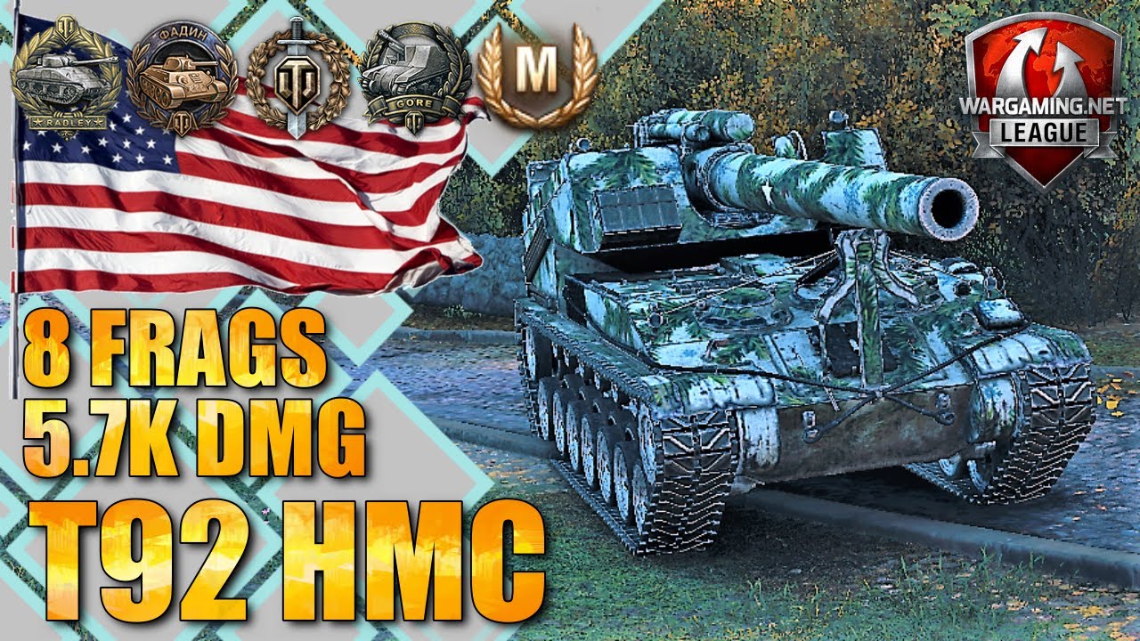 WoT T92 HMC Gameplay &diams; SPG Arty Review &diams; 8 Frags 5.7k Dmg (2020)