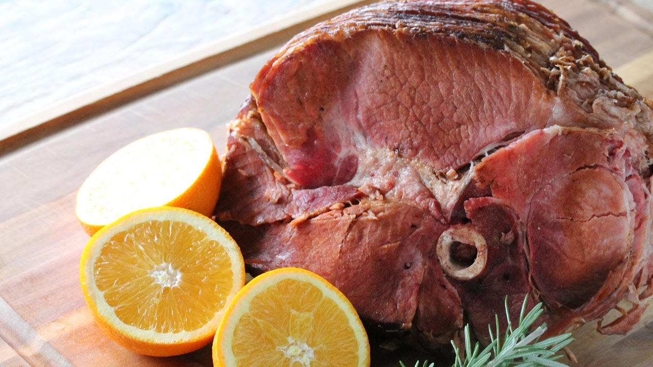 How to Cook A Ham in the Crockpot -  Slow Cooker Orange-Balsamic GlazedHam