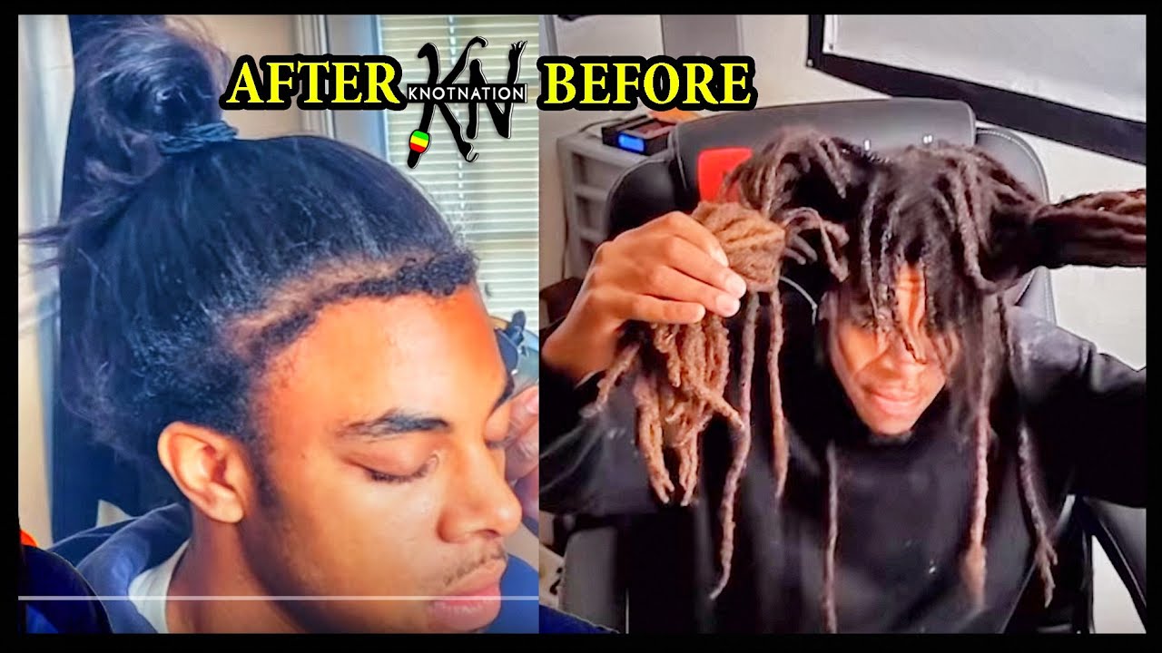 Reacting to 10 Year Loc Comb Out Transformation 🤬 @Thrillerwiththebeanstalks