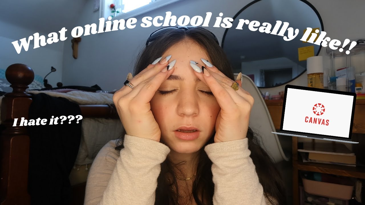 What its actually like doing online school | Day in the life vlog // Giovanna Troncone