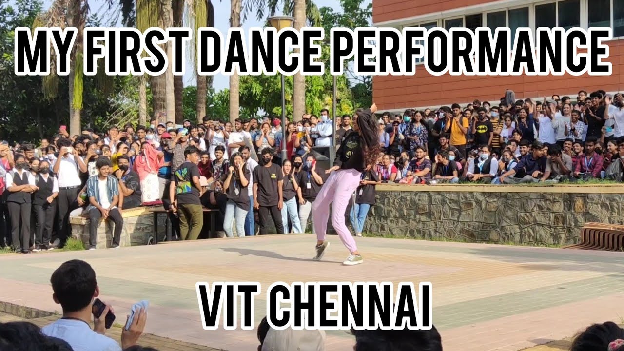 My first dance performance in college | VIT Chennai | Open mic event | Swathie prabu