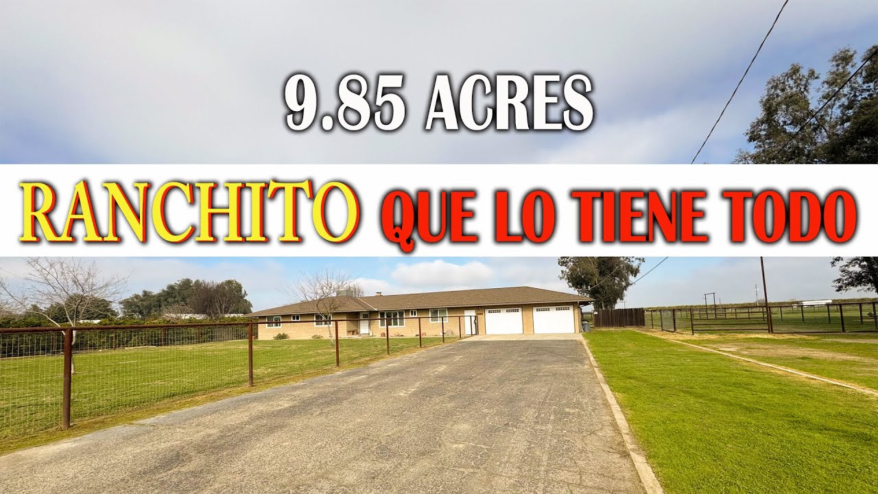 RANCHITO QUE LO TIENE TODO | 9.85 Acres | Caballerizas| Corrales | Alberca | Taller | Fresno, CA