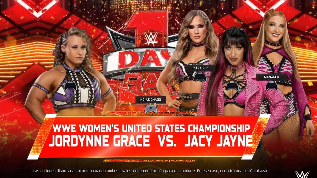 WWE 2K25 JORDYNNE GRACE VS JACY JANE (W/FATAL INFLUENCE) AT DAY 1 