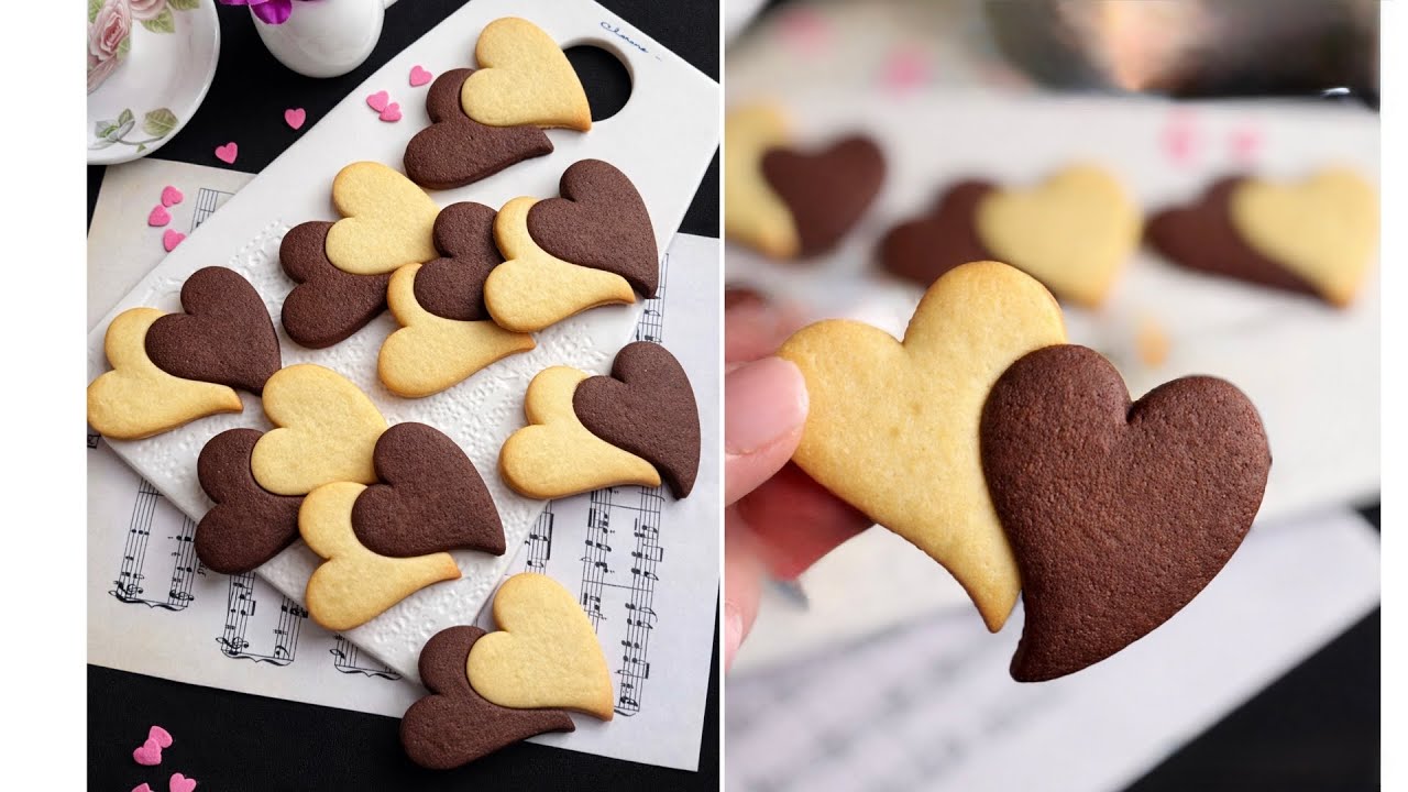 BISCOTTI CUORI DOPPI Ricetta FACILISSIMA!