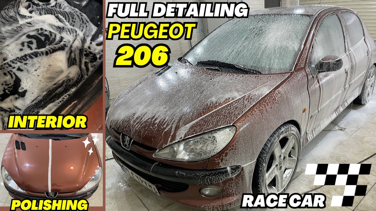Full detailing & #polishing #peugeot206 | satisfying #interiordetail |