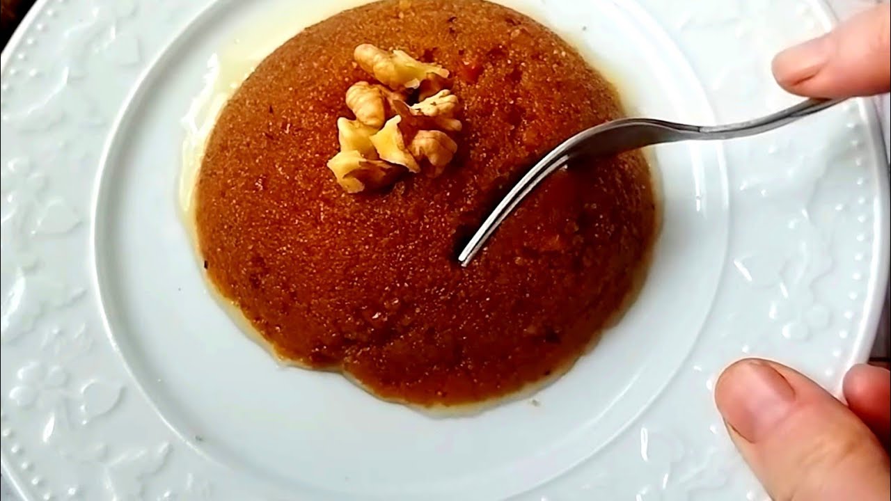 Эта халва просто объедение! Рецепт манной халвы с грецкими орехами и патокой