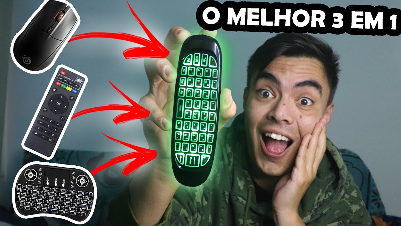 CONTROLE, MOUSE E TECLADO TUDO EM UM PRODUTO! Air Mouse Kapbom ka-1999