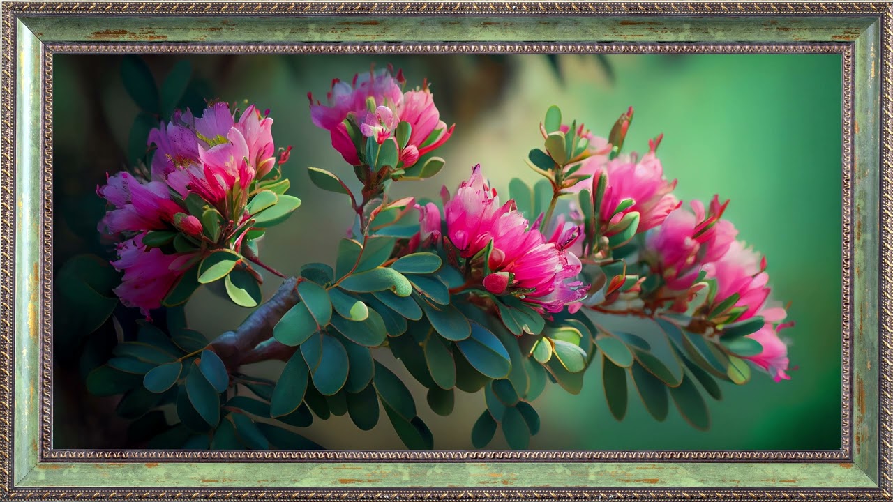 WallTV Frame 4K | Romance Fresh Pink Flower Blomso | 2hrs