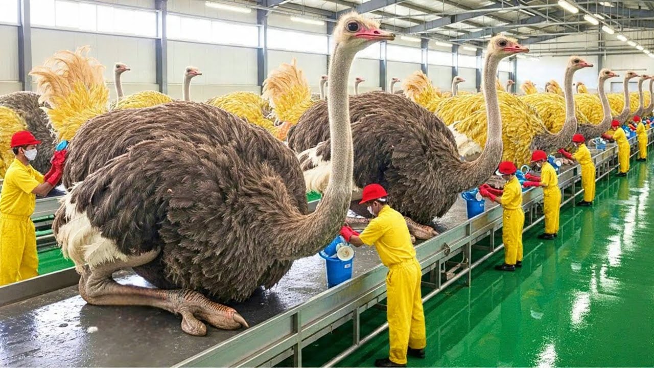 Inside China’s Ostrich Farming Industry - How Millions of Ostriches Are Raised for Meat, Skin & Eggs