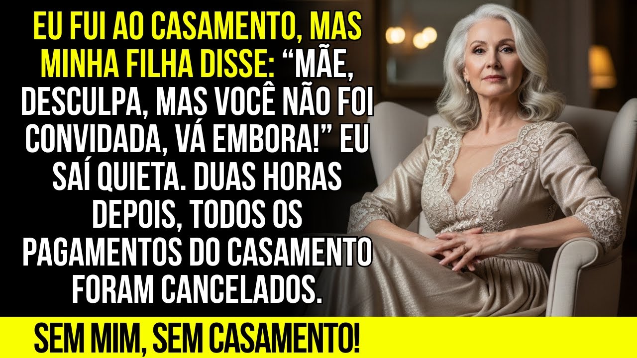 Eu fui ao CASAMENTO, mas minha filha disse “Mãe, você não foi CONVIDADA, vá embora!”