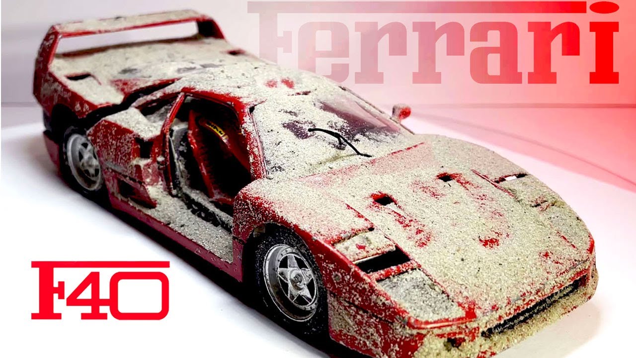 Enzo latest work, Ferrari F40 | Restoration abandoned model