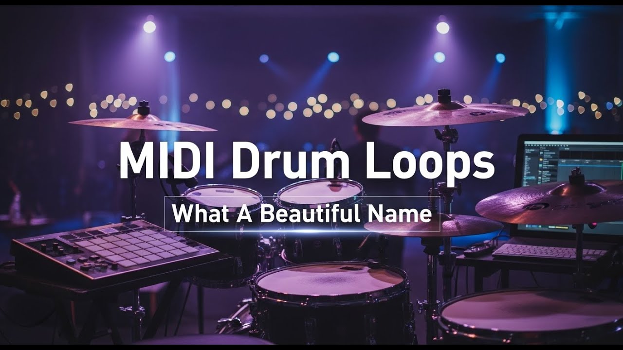 Loops de Bateria MIDI – What A Beautiful Name | Worship / Gospel