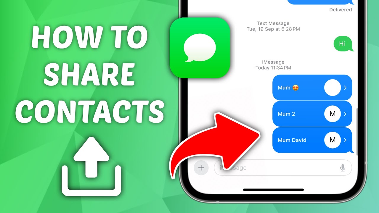 How to Share Contacts on iPhone Messages