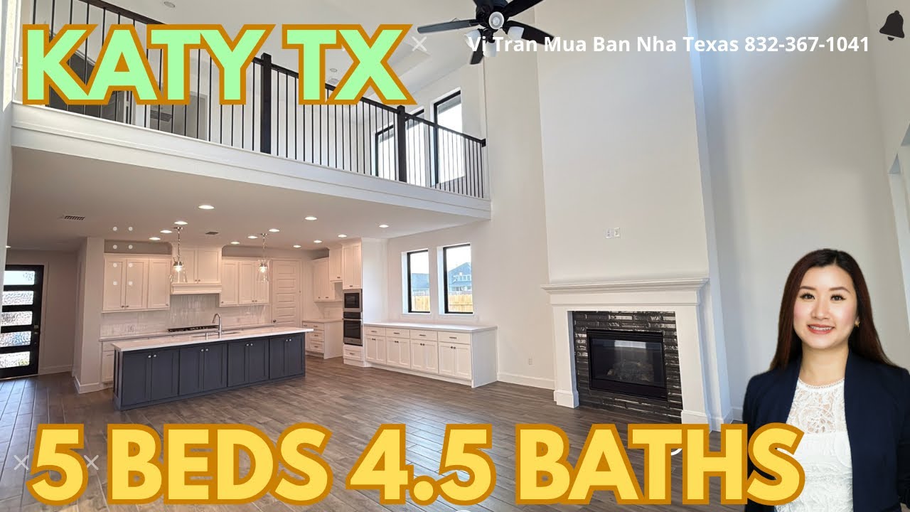 V705 - PERRY HOMES plan 3088W - 2 phòng ngủ ở dưới - TP KATY TX - ĐI LẠI THUẬN TIỆN - NHÀ 5 phòng 