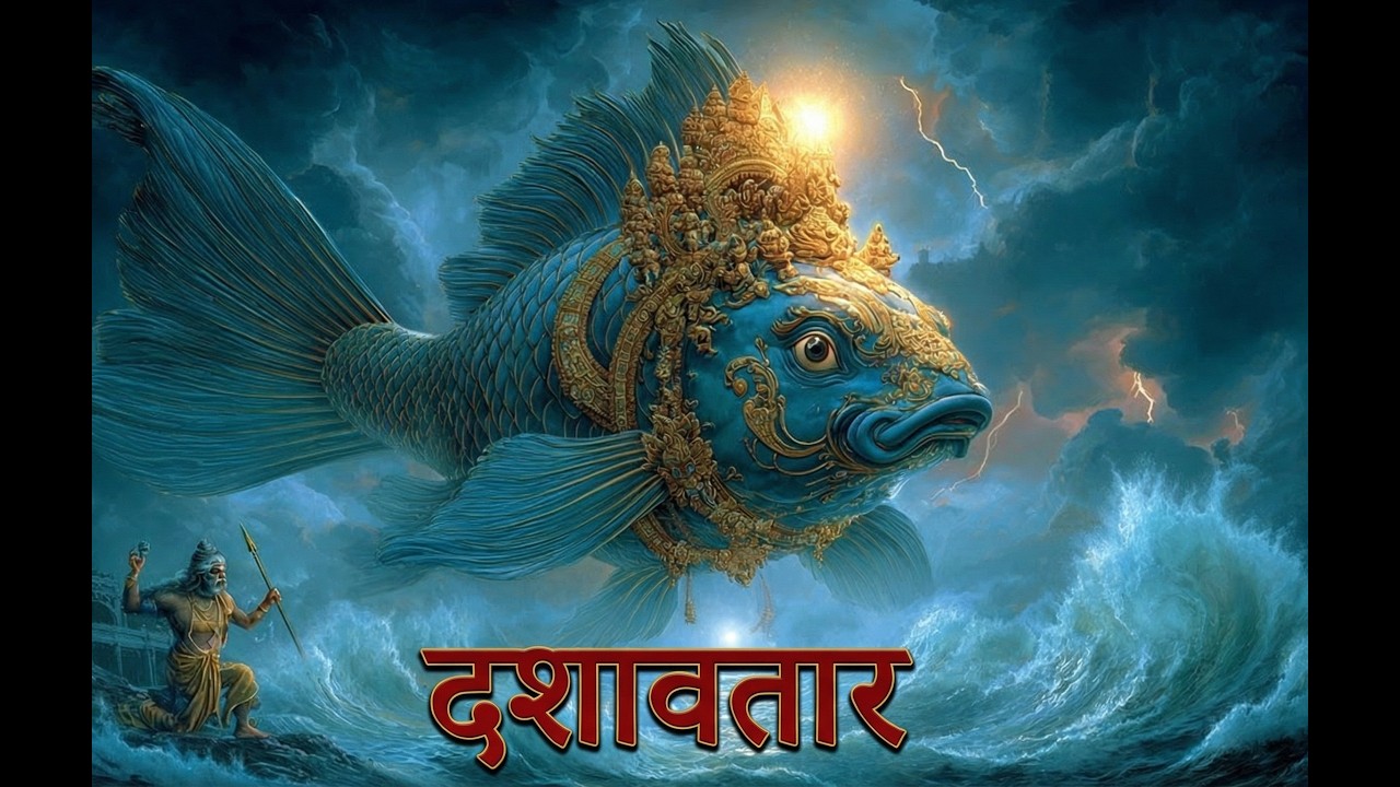 Dashavatar Song Hindi | Vishnu Dashavatar Full Song | Dasavtar Stotra | Devotional Animated Video