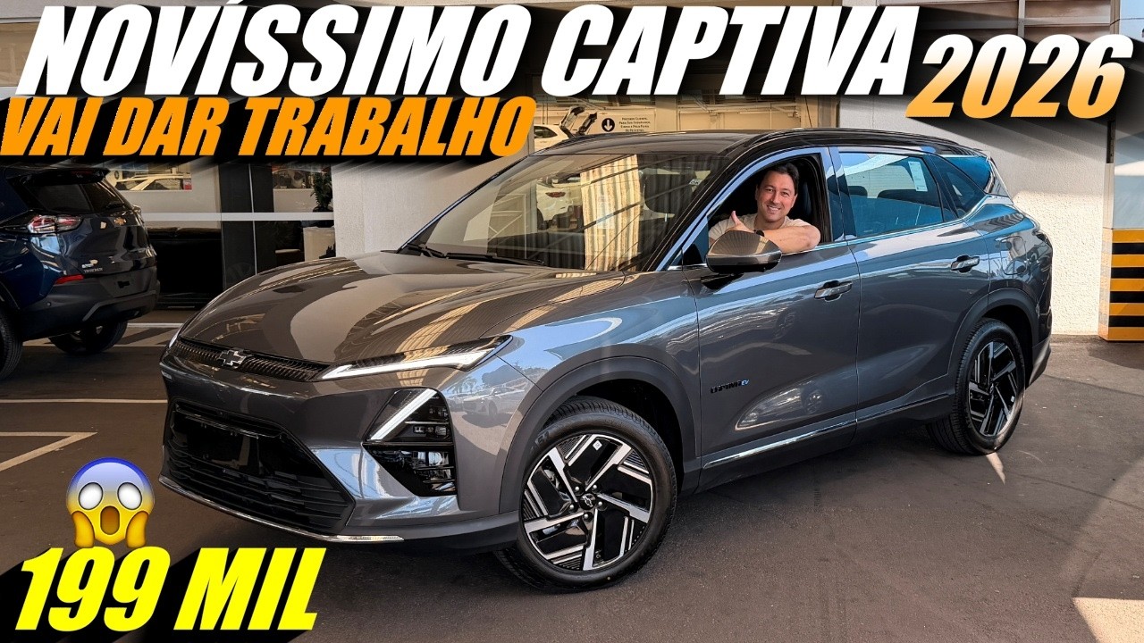NOVISSIMO CHEVROLET CAPTIVA EV 2026 Chegou! Elétrico e brasileiro agora? Vale a pena?
