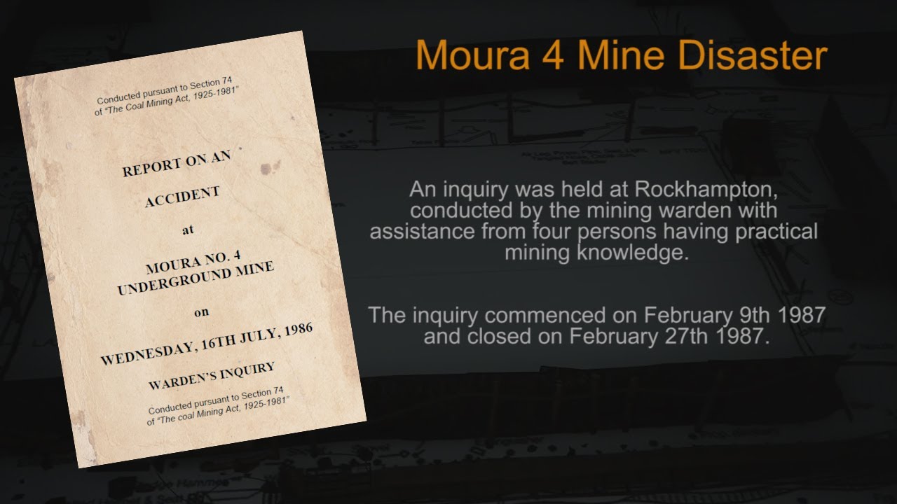 Moura 4 Mine Disaster 1986 - Narrative