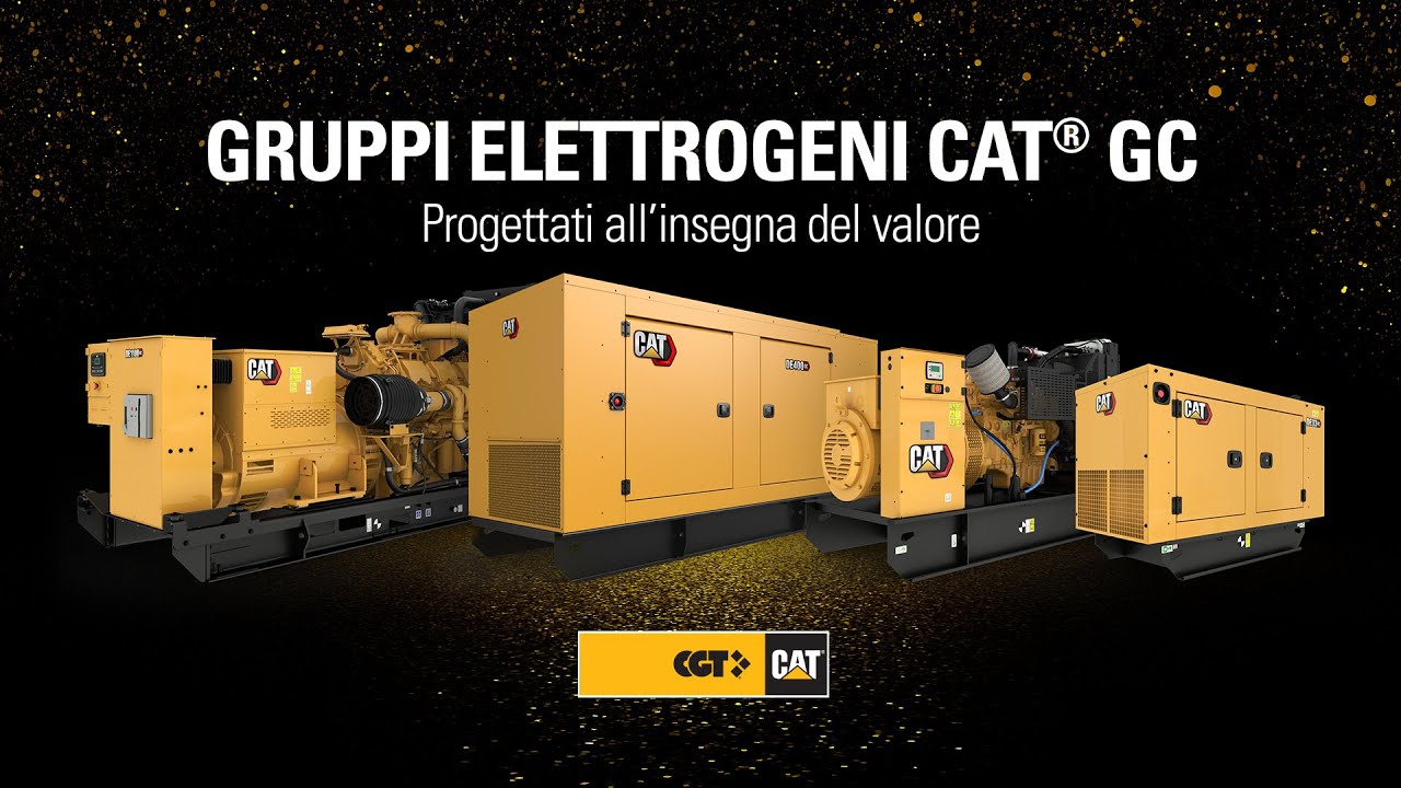 Gruppi Elettrogeni Cat GC: Progettati all'insegna del valore, con qualità e prestazioni Cat
