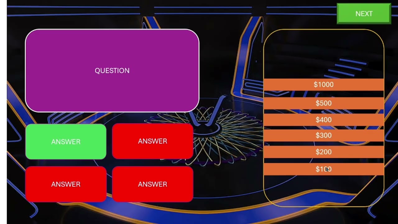 Who wants to be a Millionaire in Ms PowerPoint