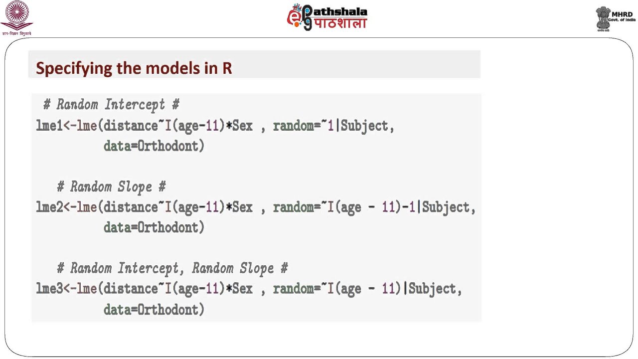 The linear mixed mode for Longitudinal Data Analysis - lII