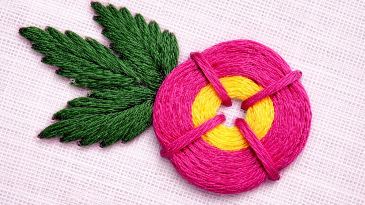 Stunning Floral Hand Embroidery | Easy & Elegant Design#embroidery