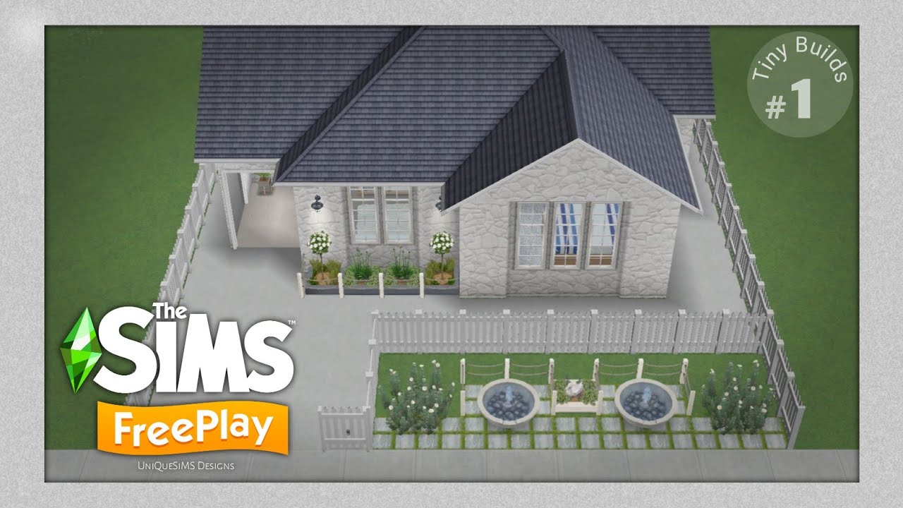 The Sims FreePlay: Tiny House (2-Bedroom) TINY BUILDS_#1 House Design Tour + Floor Plans