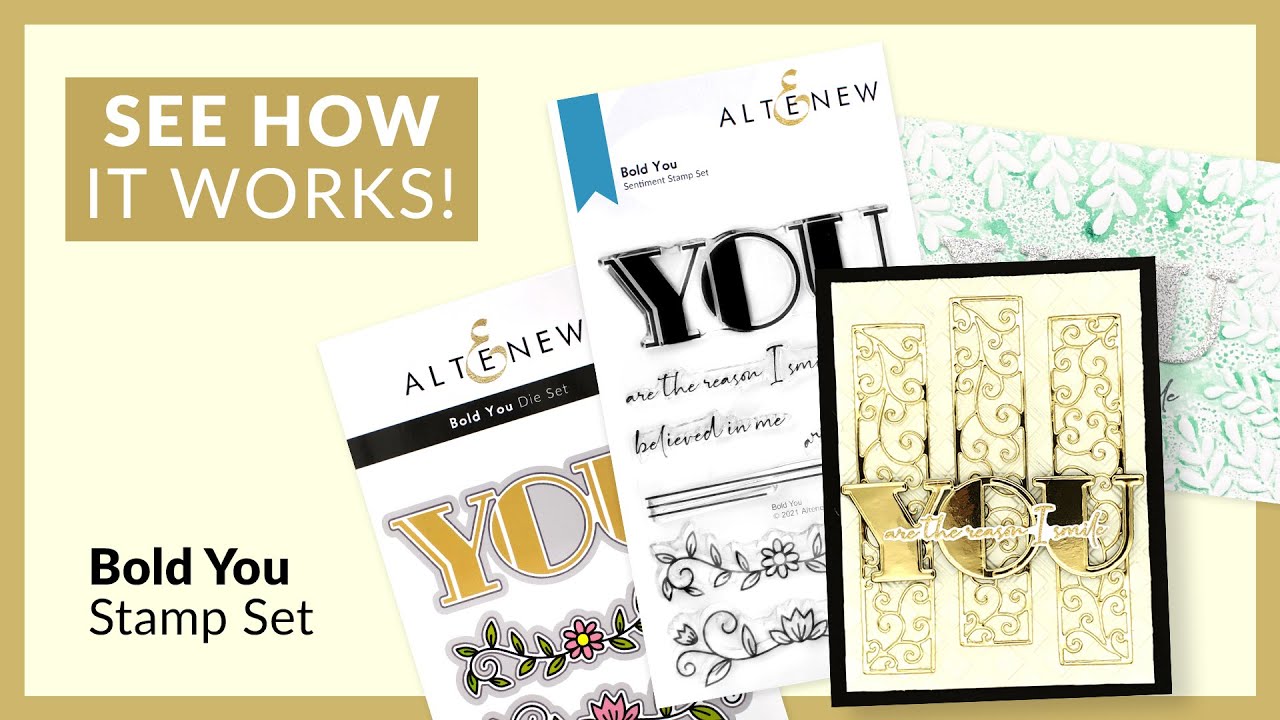 Stunning Bold You Stamp Set for Card Making