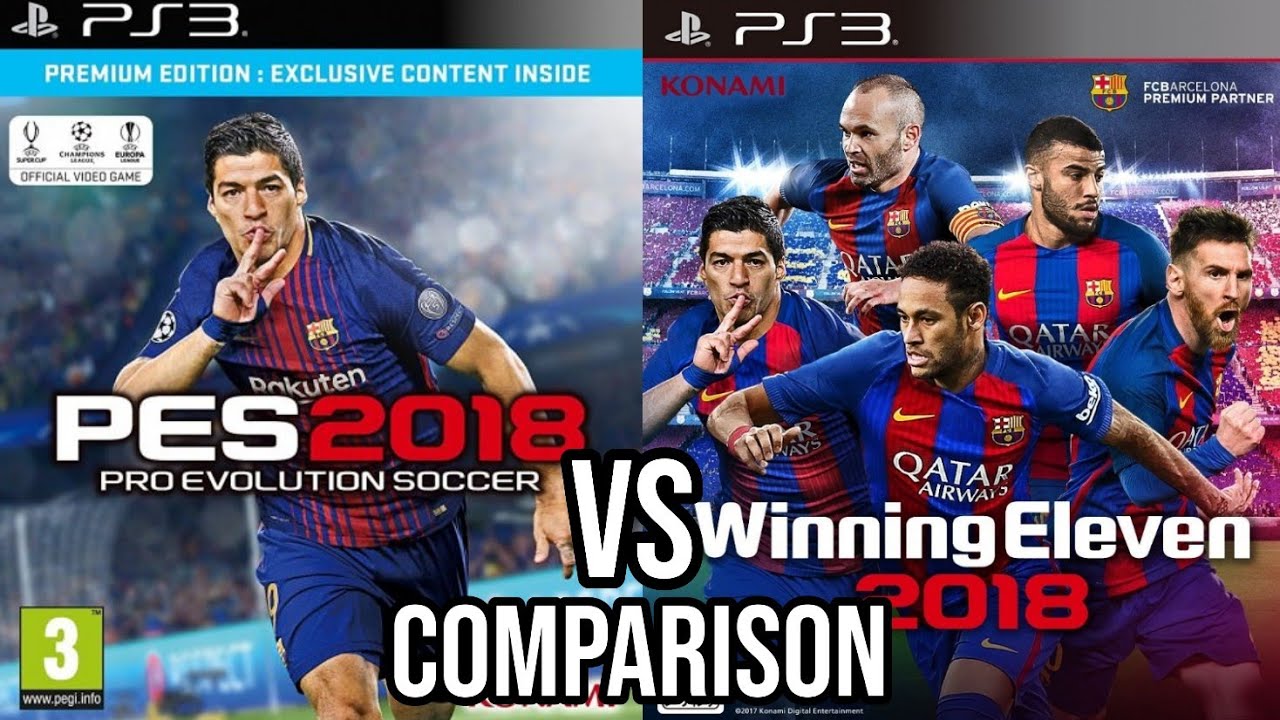 PES 2018 против Winning Eleven 2018 PS3