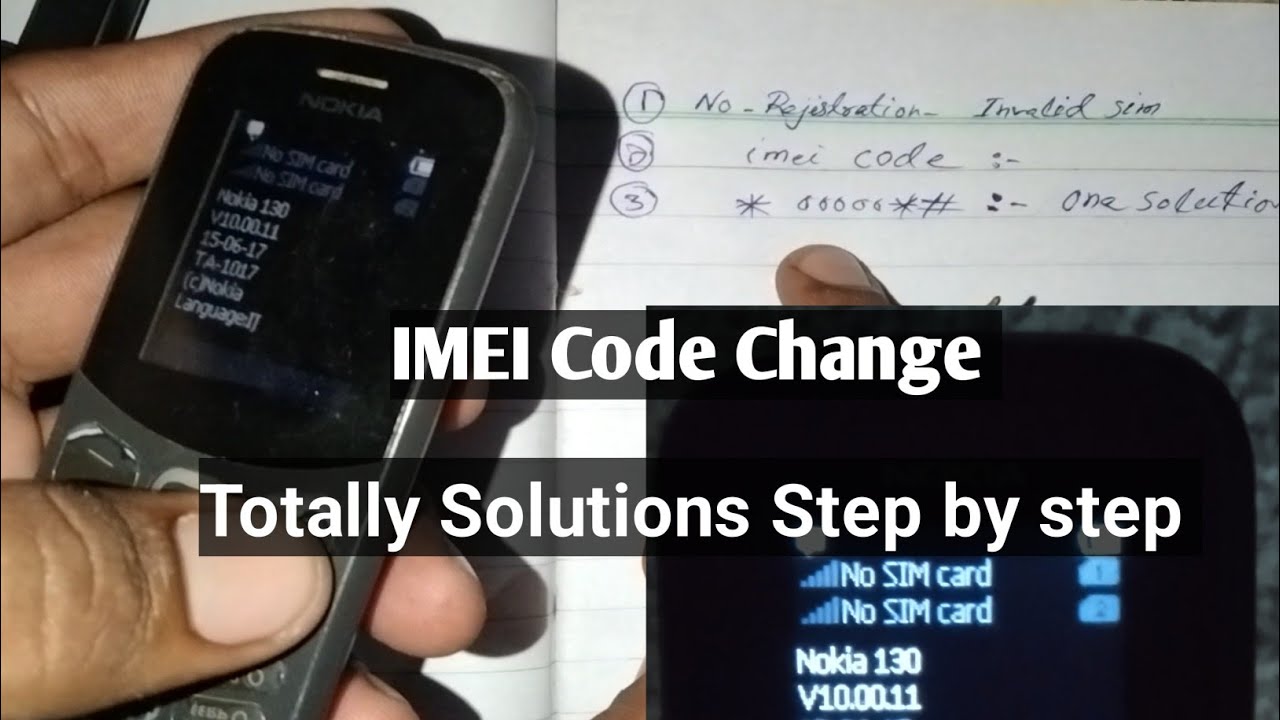 Nokia 130 imei code change | Nokia 1017 imei code change By Barkat Ali