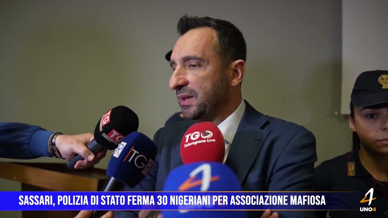 Sassari, polizia di Stato ferma 30 nigeriani per associazione mafiosa