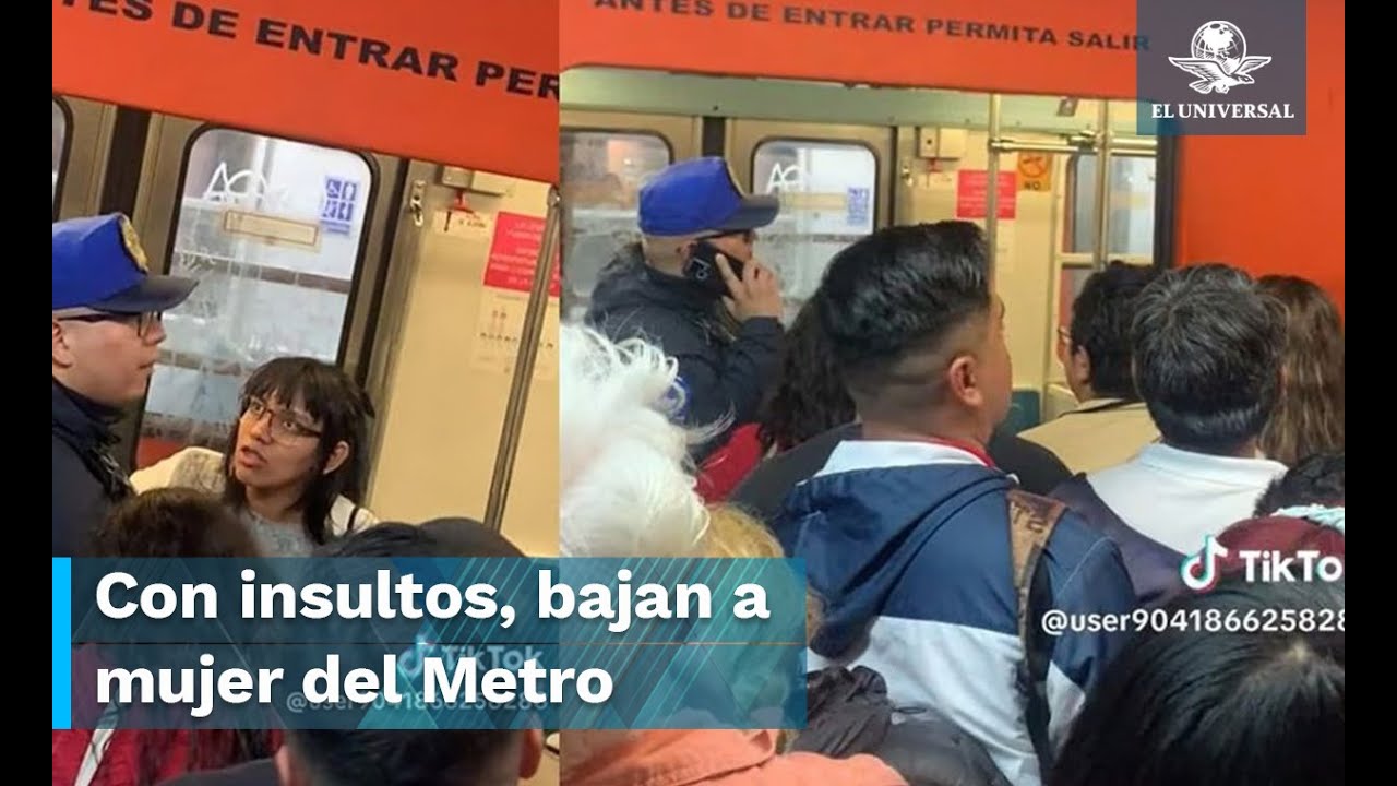 Mujer enfurece a usuarios del Metro al negarse a bajar del convoy
