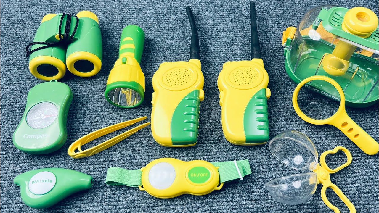8-minute unboxing magnifying glass telescope outdoor toys to capture camping adventures