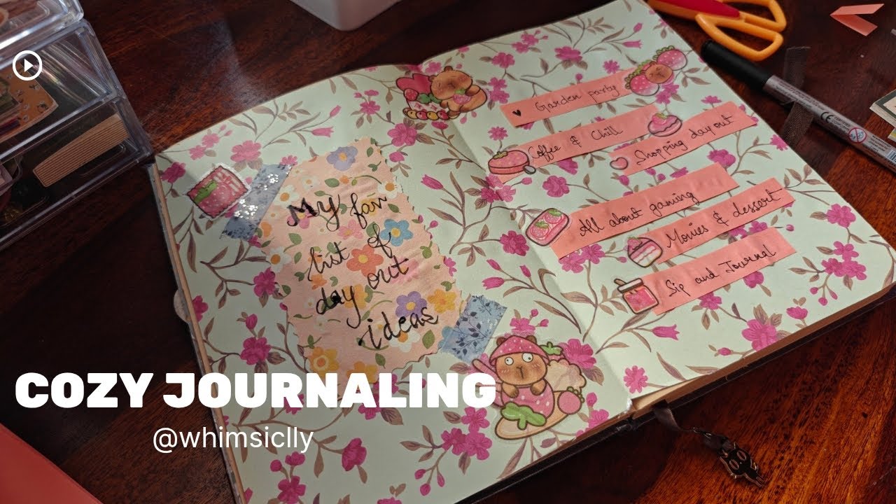 Journal With Me: My Day Out Ideas List 🌸 | Bullet Journal Inspiration @whimsiclly #journal