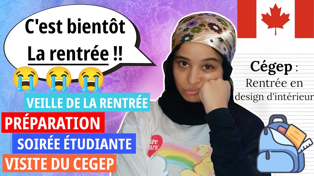 Weekly vlog préparation de ma rentrée au CEGEP en design d'intérieur | Visite du Cegep, rangement..